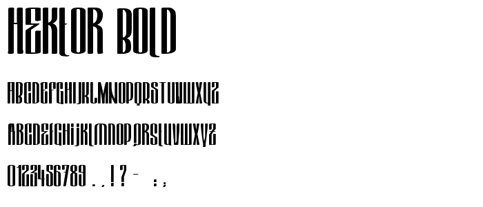 Hektor Bold font